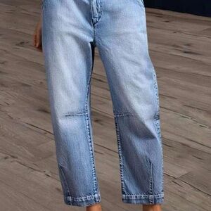 Light Blue Boyfriend Jeans - Relaxed Fit